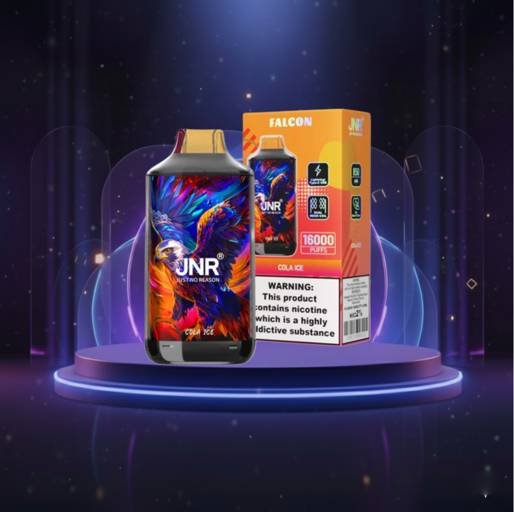 Jednorazówki - E papieros - Polska - JNR - Falcon - 16K - Cola Ice - Najtańsze